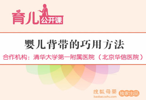 搜狐网：婴儿背带的巧用方法（郑东旖）